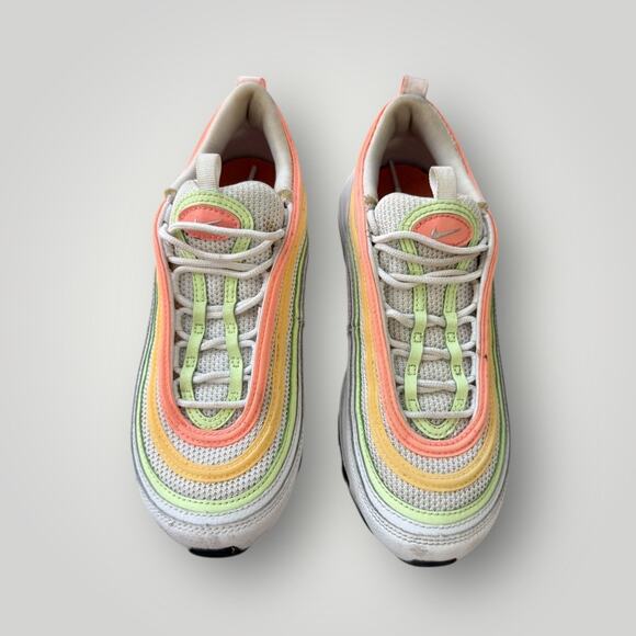 Air Max 97 Essential 'White Melon Mint Volt' Women Sz 7 women CZ6087 100 - Picture 2 of 7